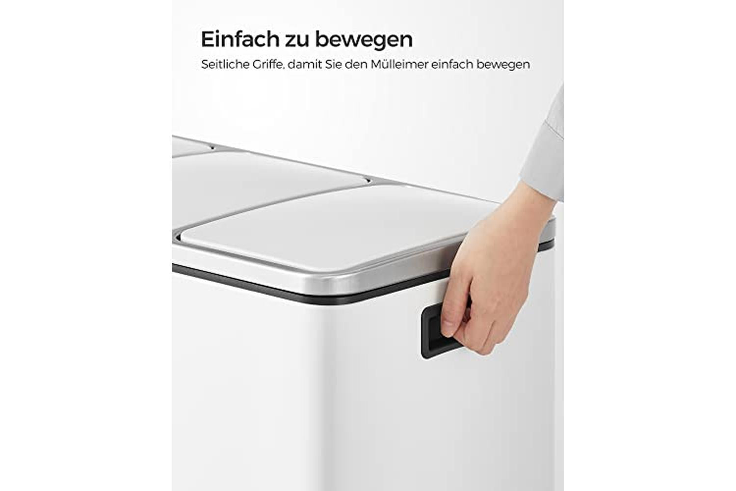 Songmics LTB54WT Garbage Can for the Kitchen-6