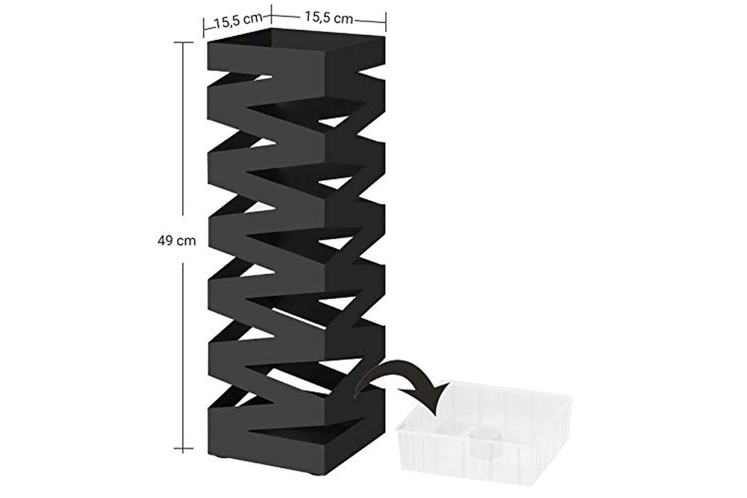 Songmics LUC16B Square Umbrella Stand | Black-4