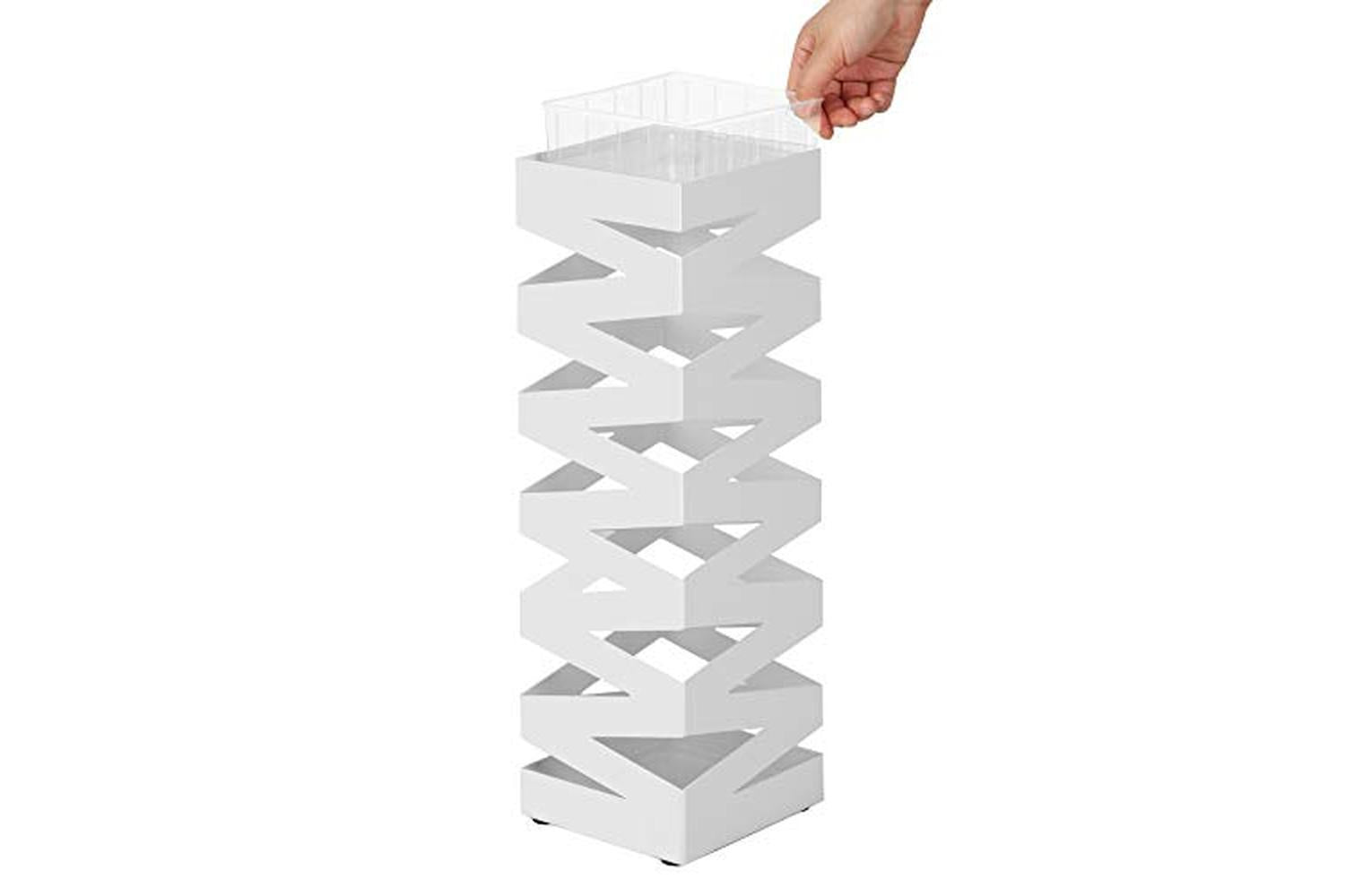 Songmics LUC16W Umbrella Stand Square | White-4