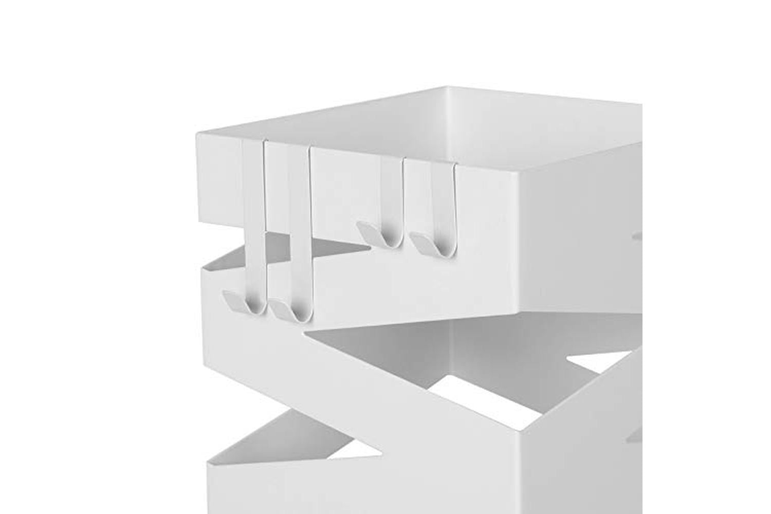 Songmics LUC16W Umbrella Stand Square | White-6