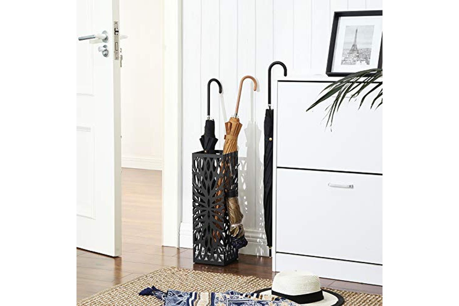Songmics LUC48B Rectangular Umbrella Stand | Black-3