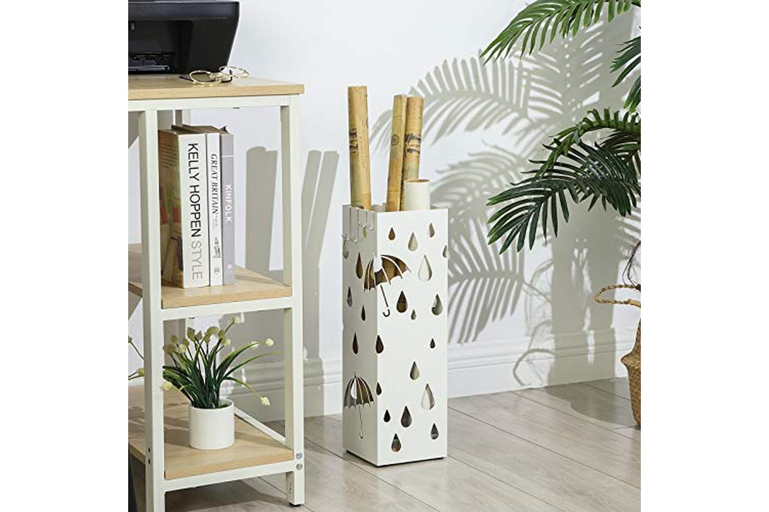 Songmics LUC49W Lovely Umbrella Stand | White-4