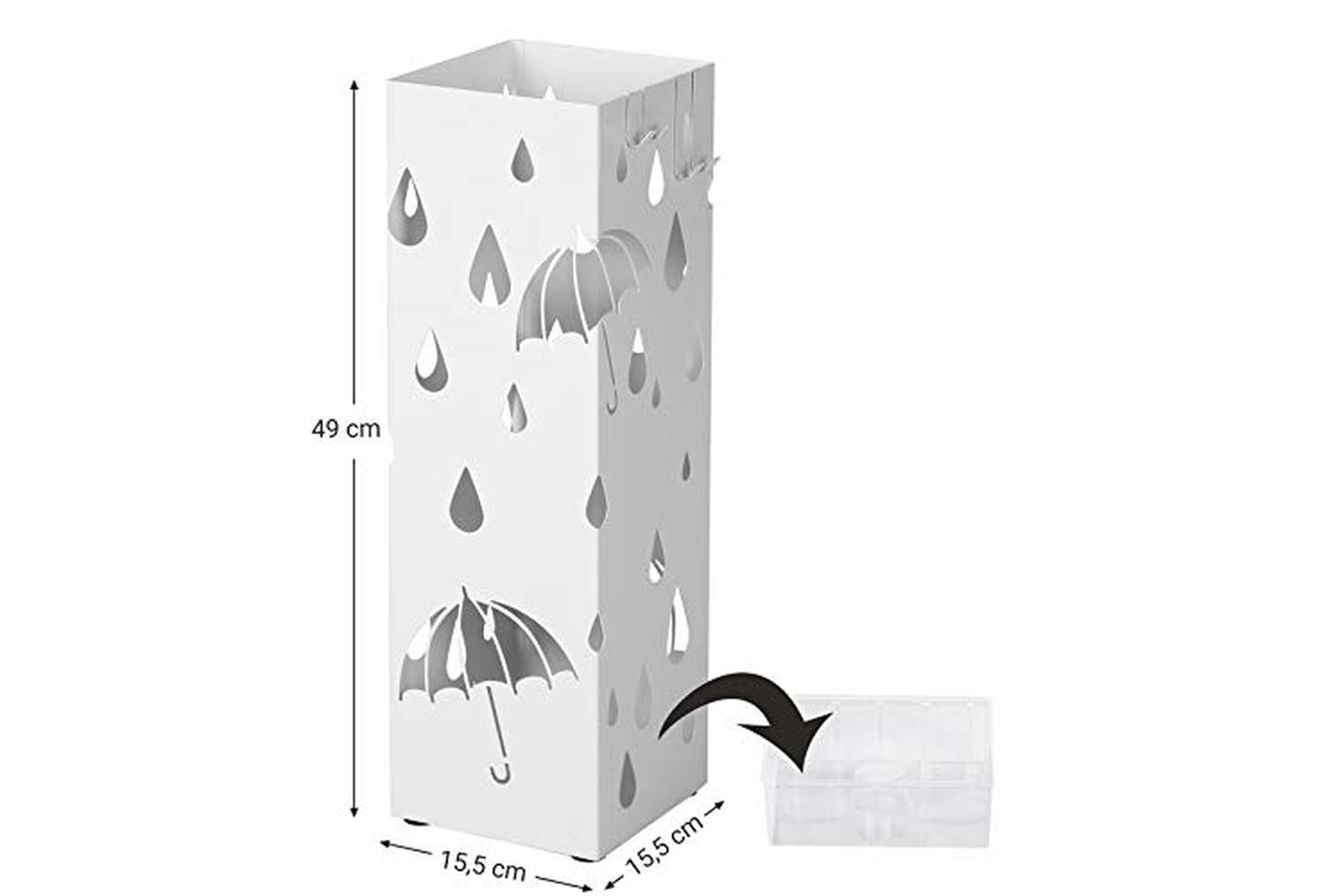 Songmics LUC49W Lovely Umbrella Stand | White-5