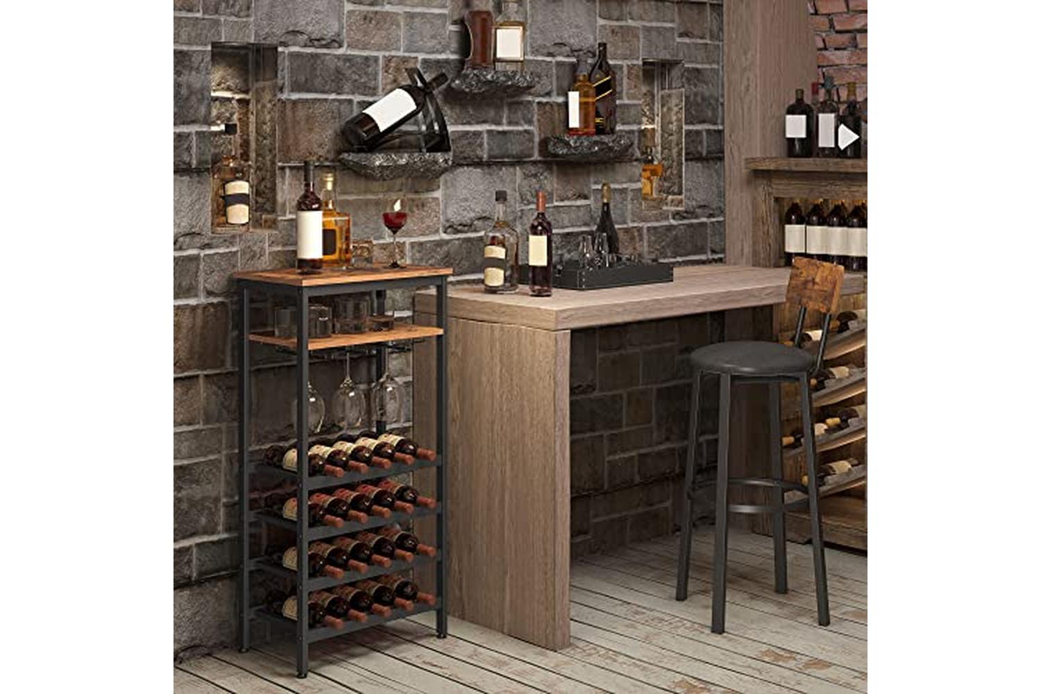 Vasagle LWR020B01 Wine Rack for 20 Bottles-7