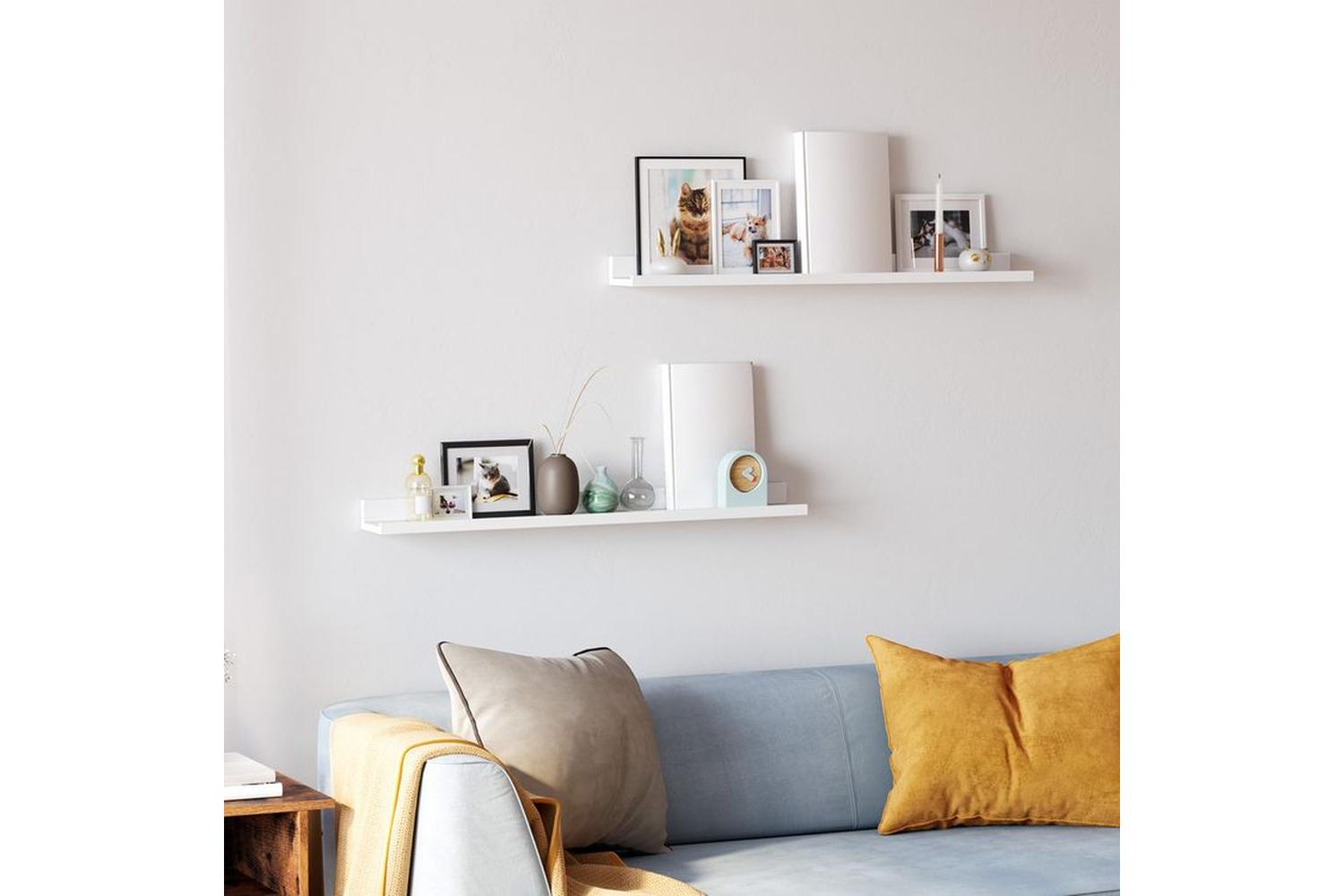 Songmics LWS080W01 Wall shelves | Set of 2 | White-2