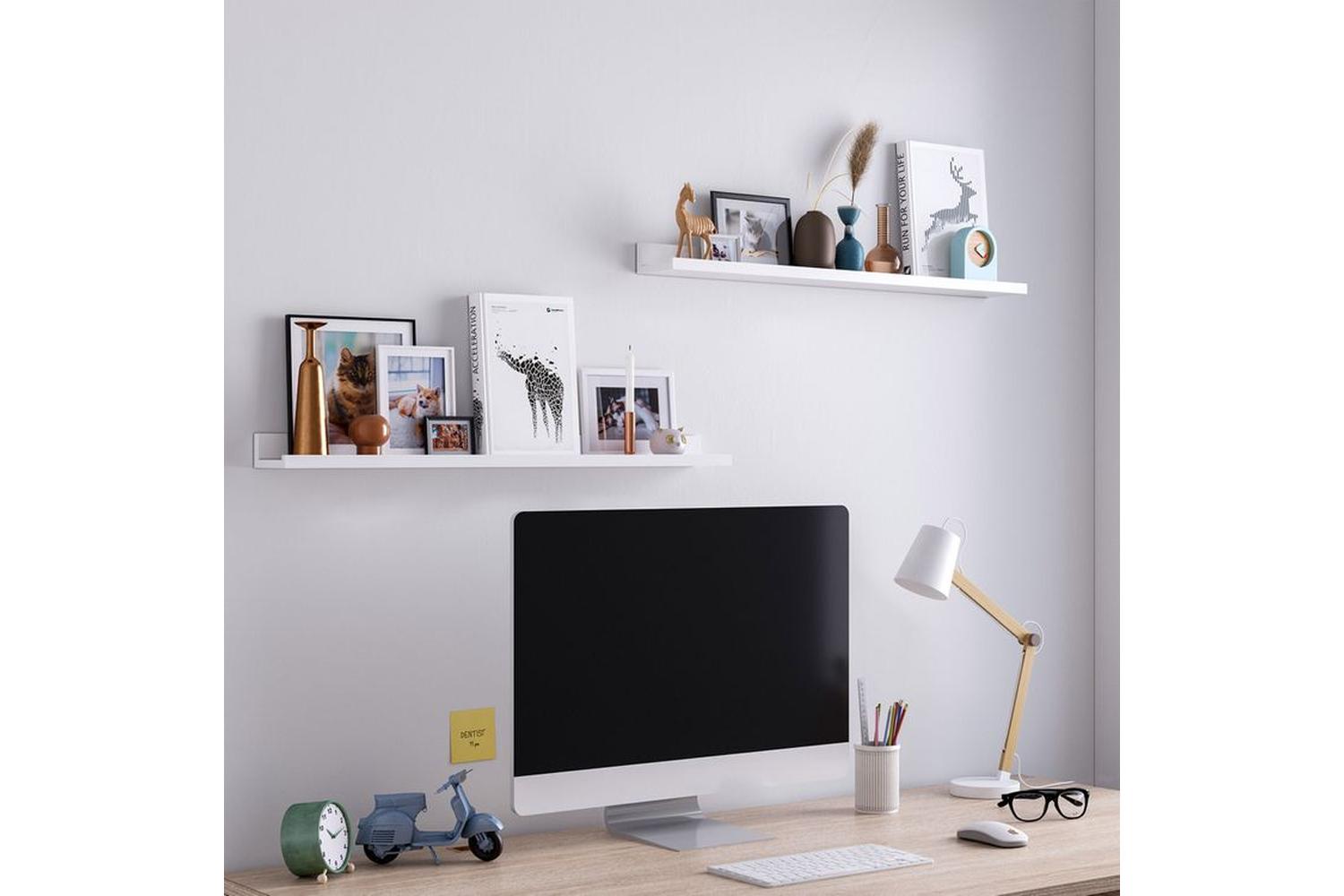 Songmics LWS080W01 Wall shelves | Set of 2 | White-3