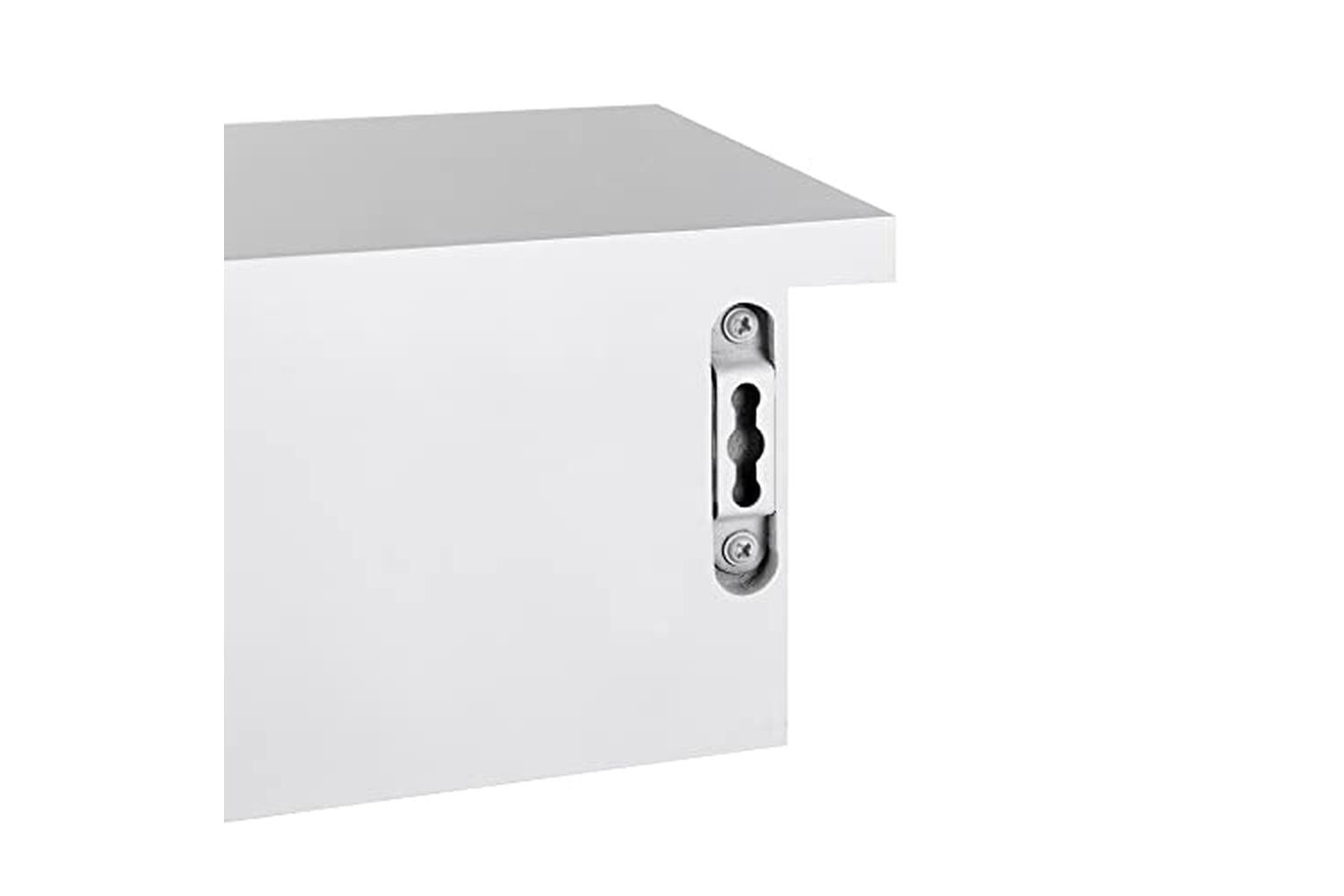 Songmics LWS085W01 Wall Shelf with Drawers | White-7