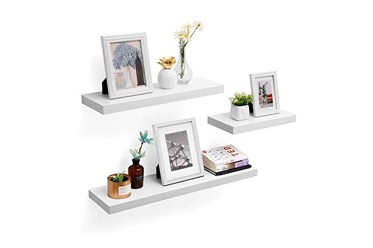 Vasagle LWS24WT Wall Shelf | White-4