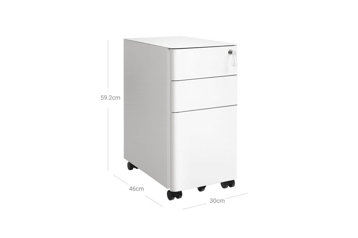 Songmics OFC030W01 Office Cabinet with Wheels and Lock-7