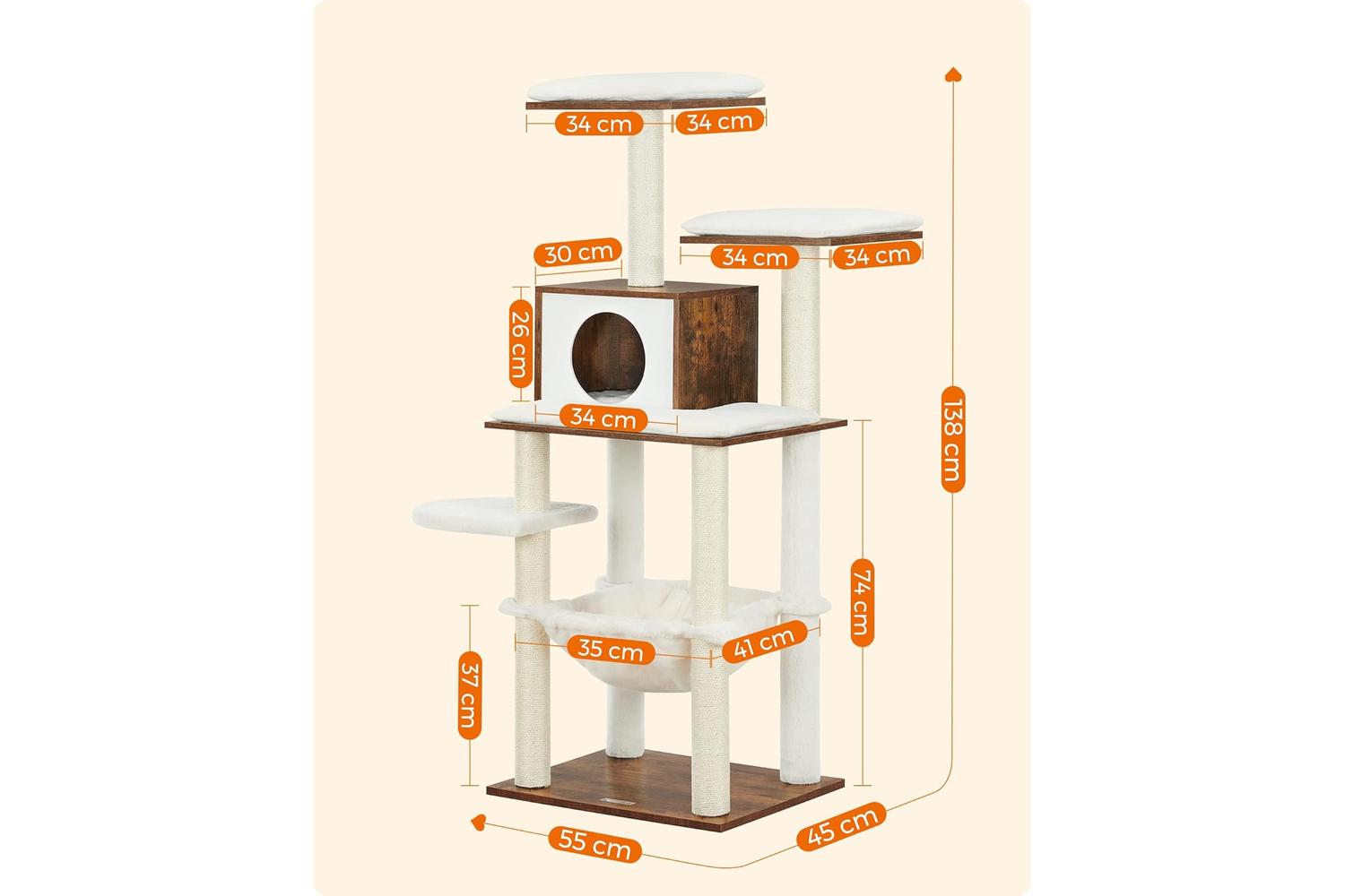 Feandrea PCT164X01 Cat Tree-6