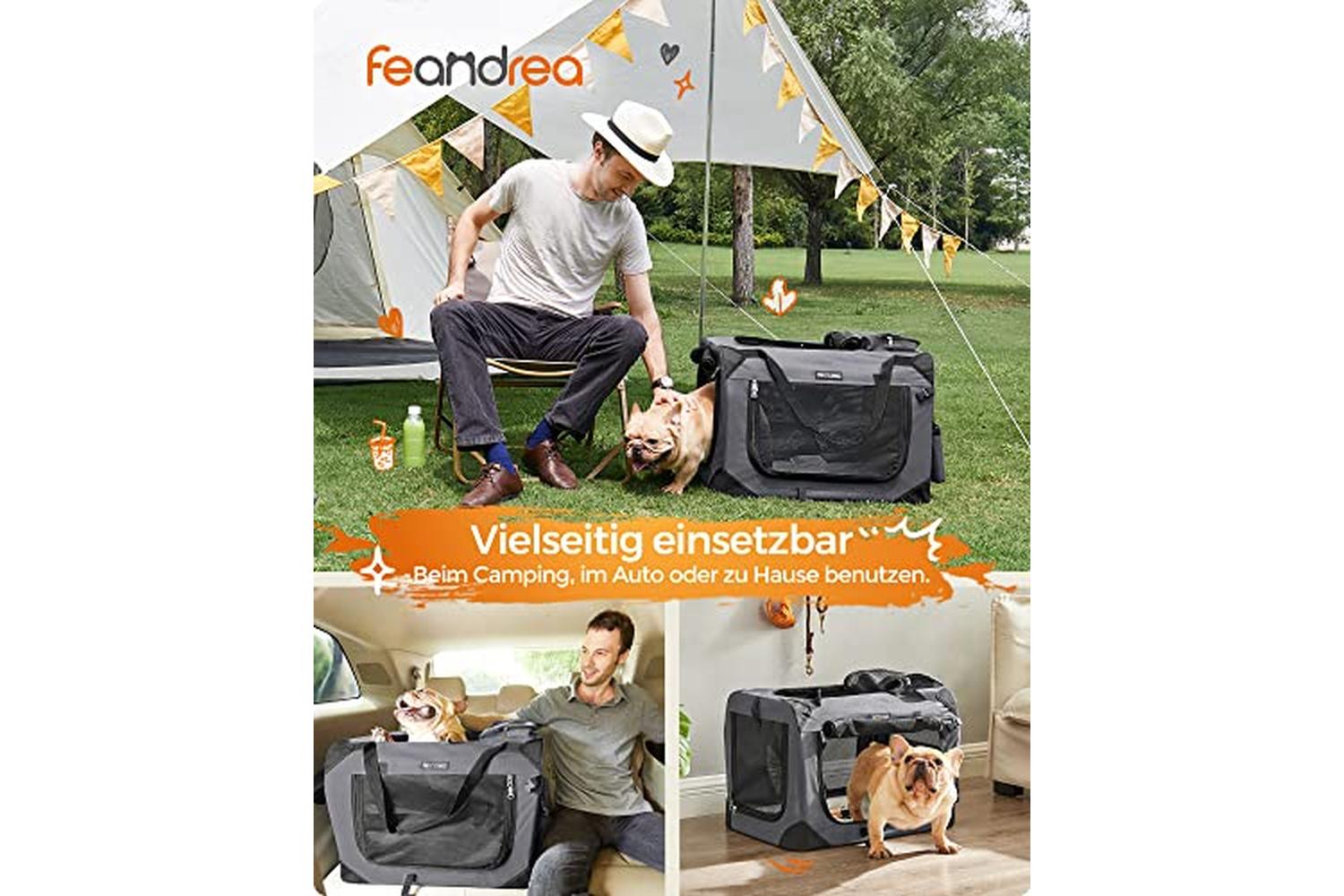 Feandrea PDC60GY Pet Carrier-2