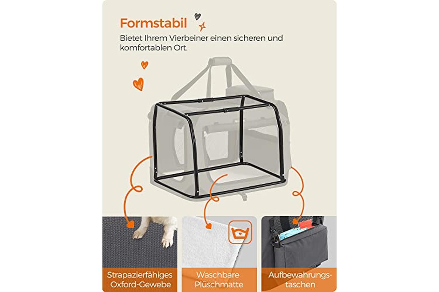 Feandrea PDC60GY Pet Carrier-6