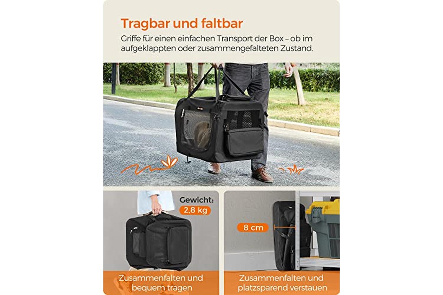 Feandrea PDC60H M Pet Carrier | Black-3