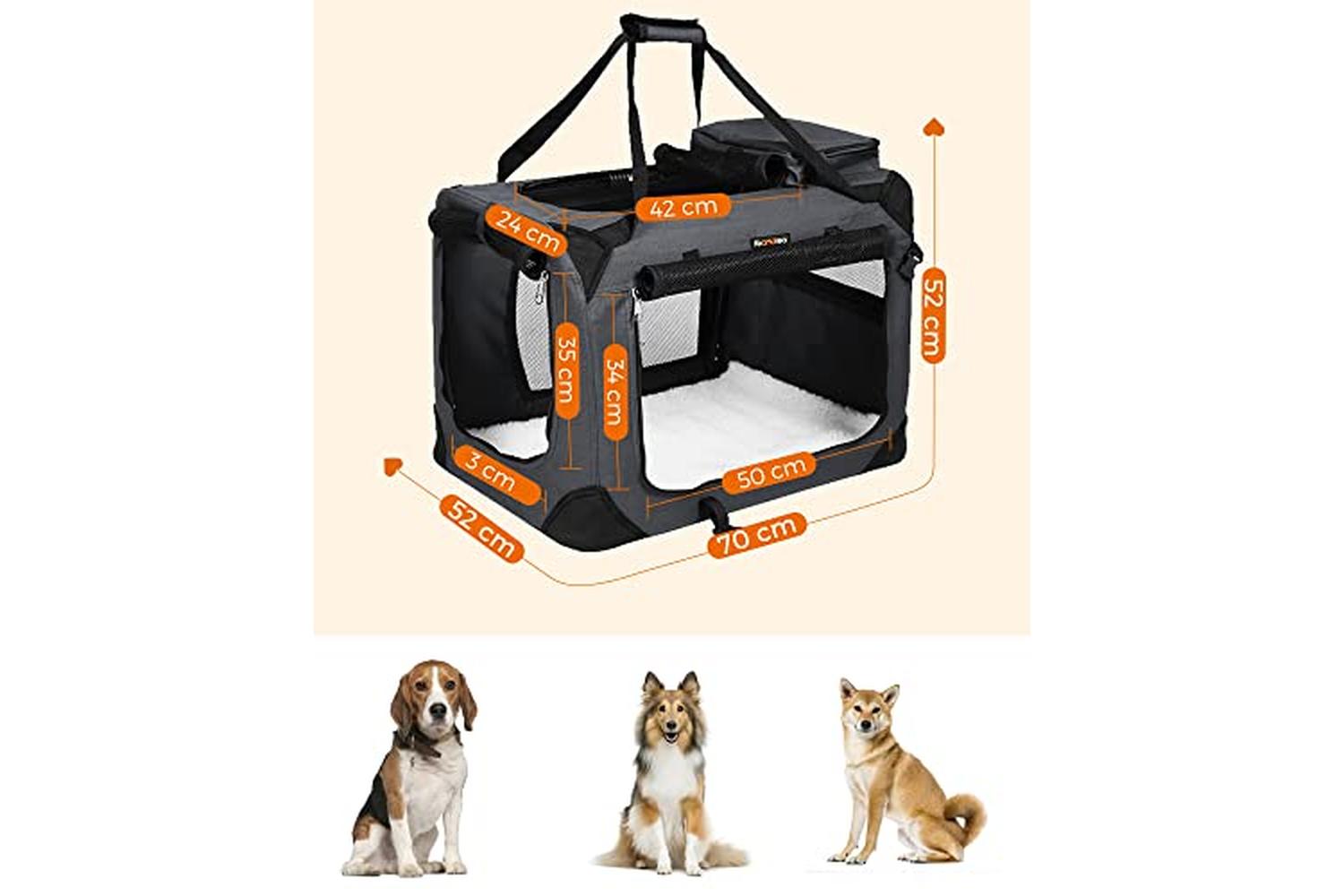 Feandrea PDC70GY Pet Carrier | Grey-4