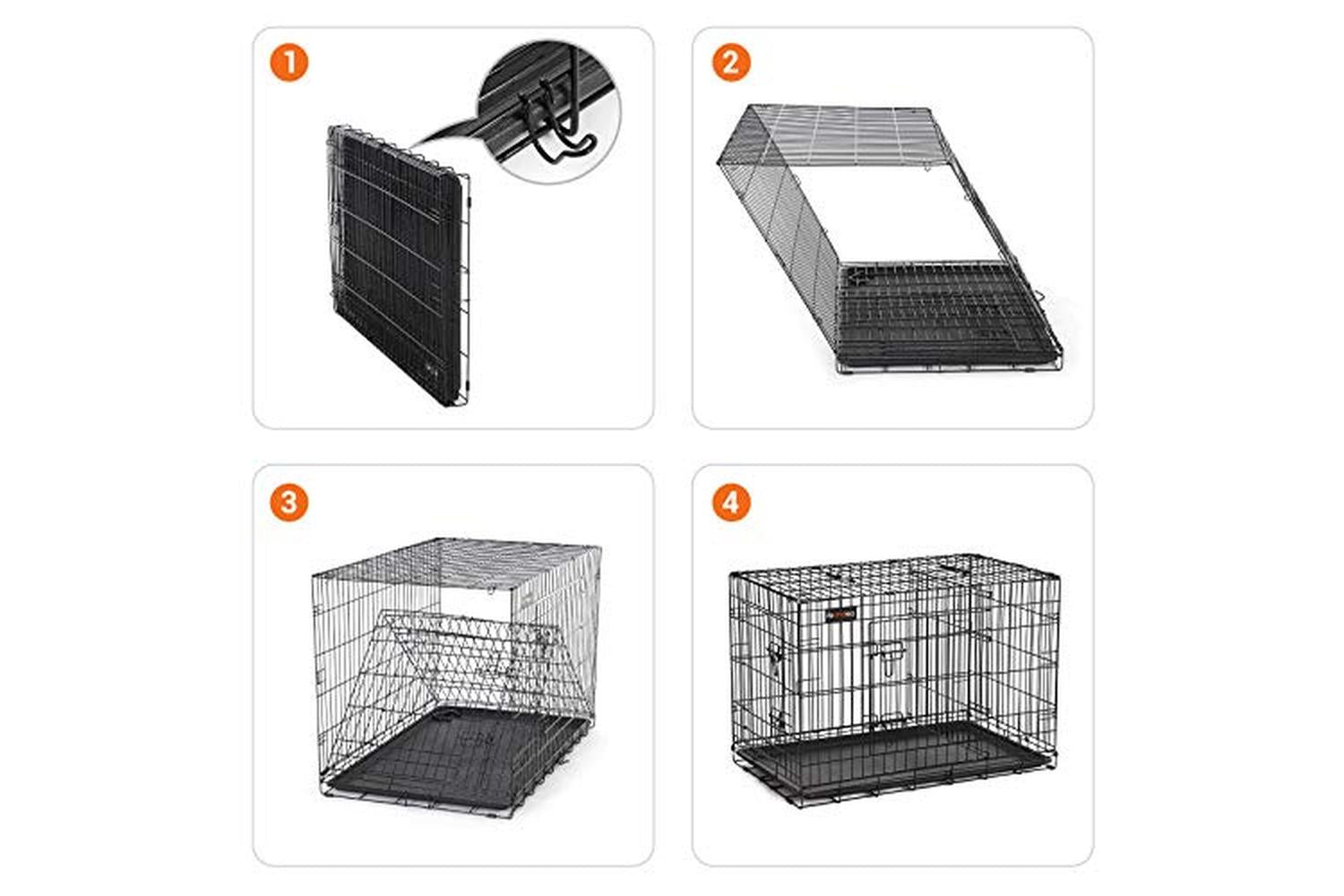 Feandrea PPD36BK Dog Cage with Doors-5