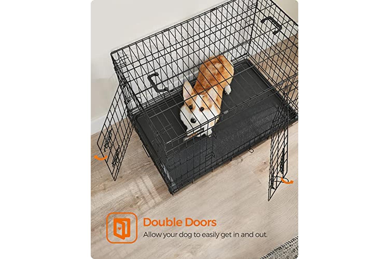 Feandrea PPD36H XL with 2 Doors Dog Cage-3