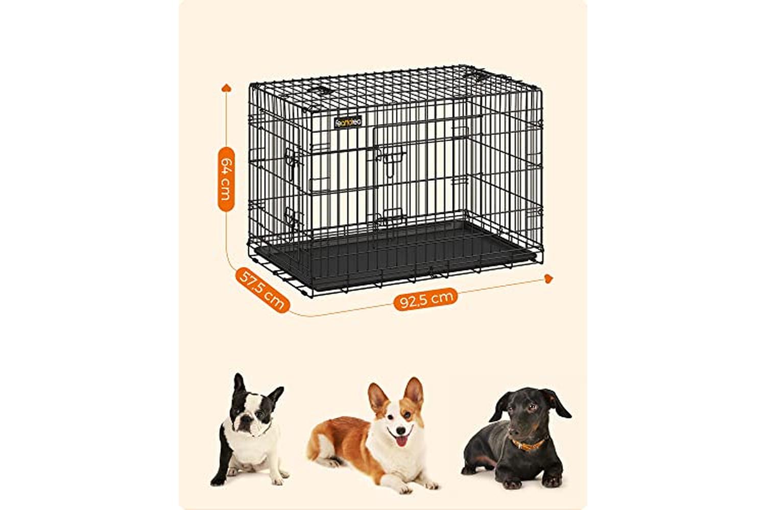 Feandrea PPD36H XL with 2 Doors Dog Cage-4