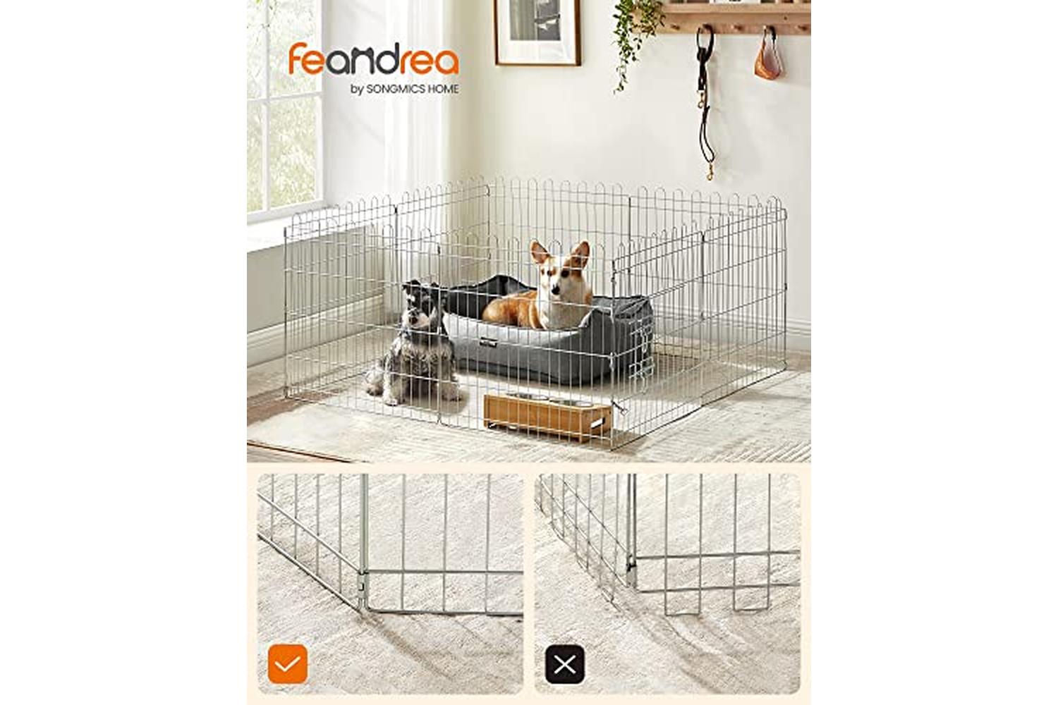 Feandrea PPK001W01 Puppy Run Made of Metal-2