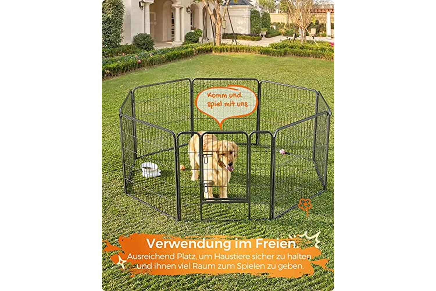 Feandrea PPK88G Puppy Run with 8 Grid Plates-4