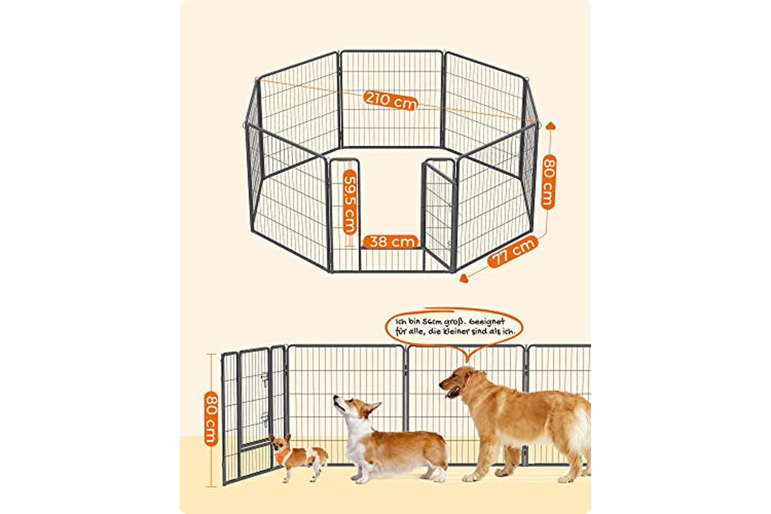 Feandrea PPK88G Puppy Run with 8 Grid Plates-6