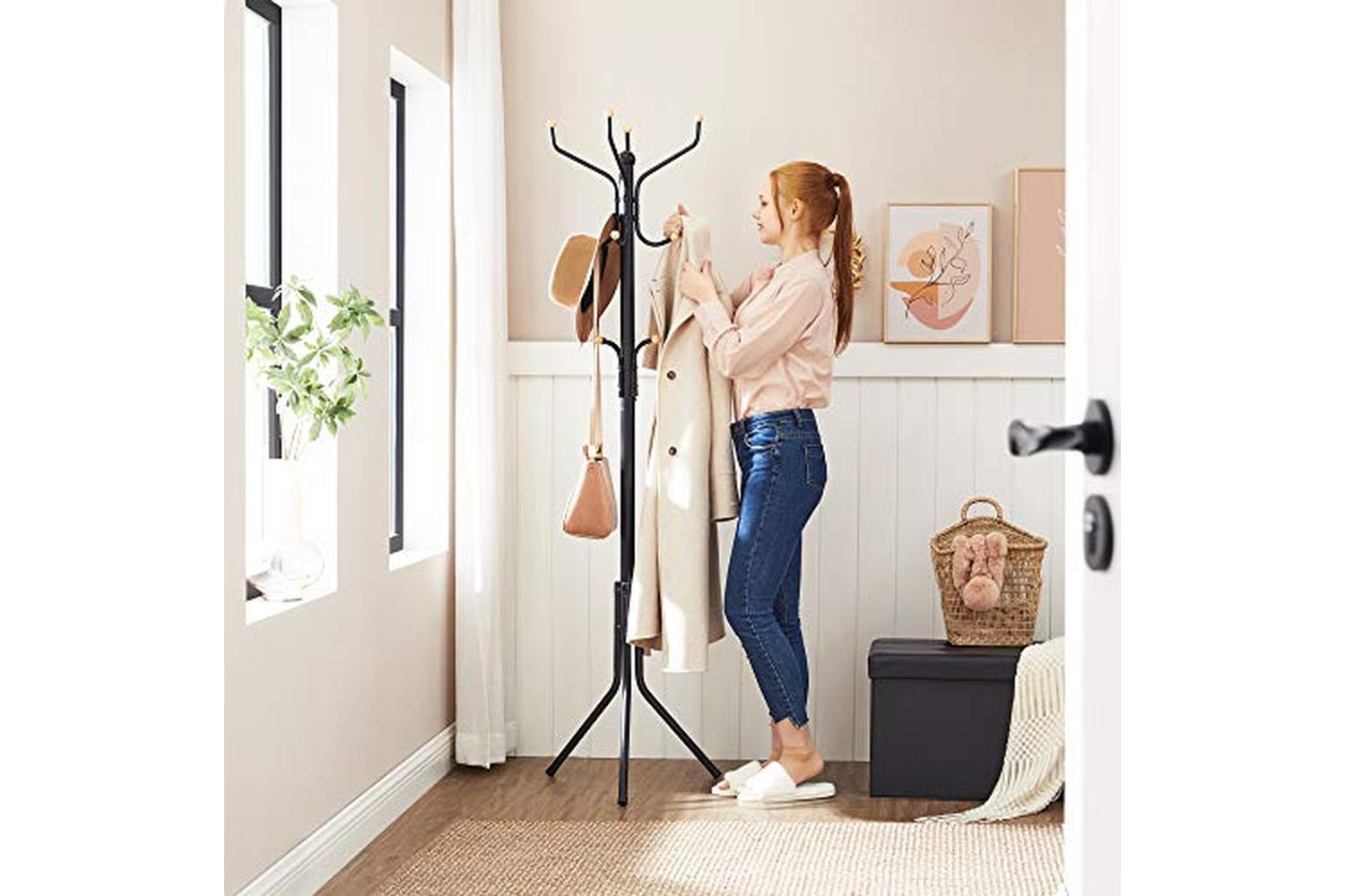Songmics RCR19B Metal Hat Stand | Black-2