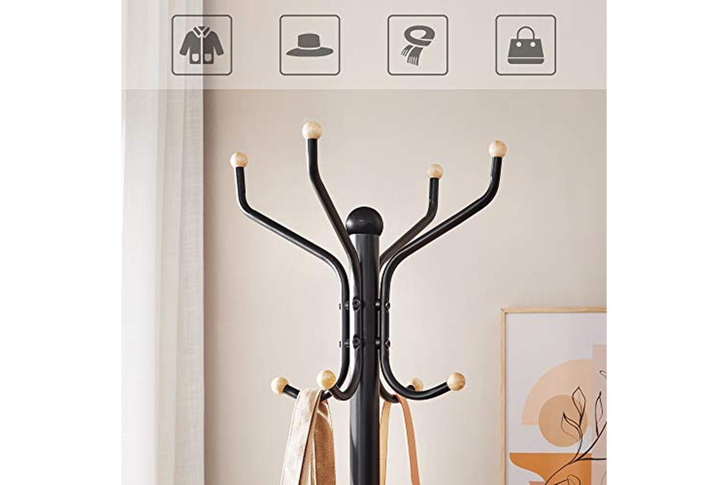Songmics RCR19B Metal Hat Stand | Black-6
