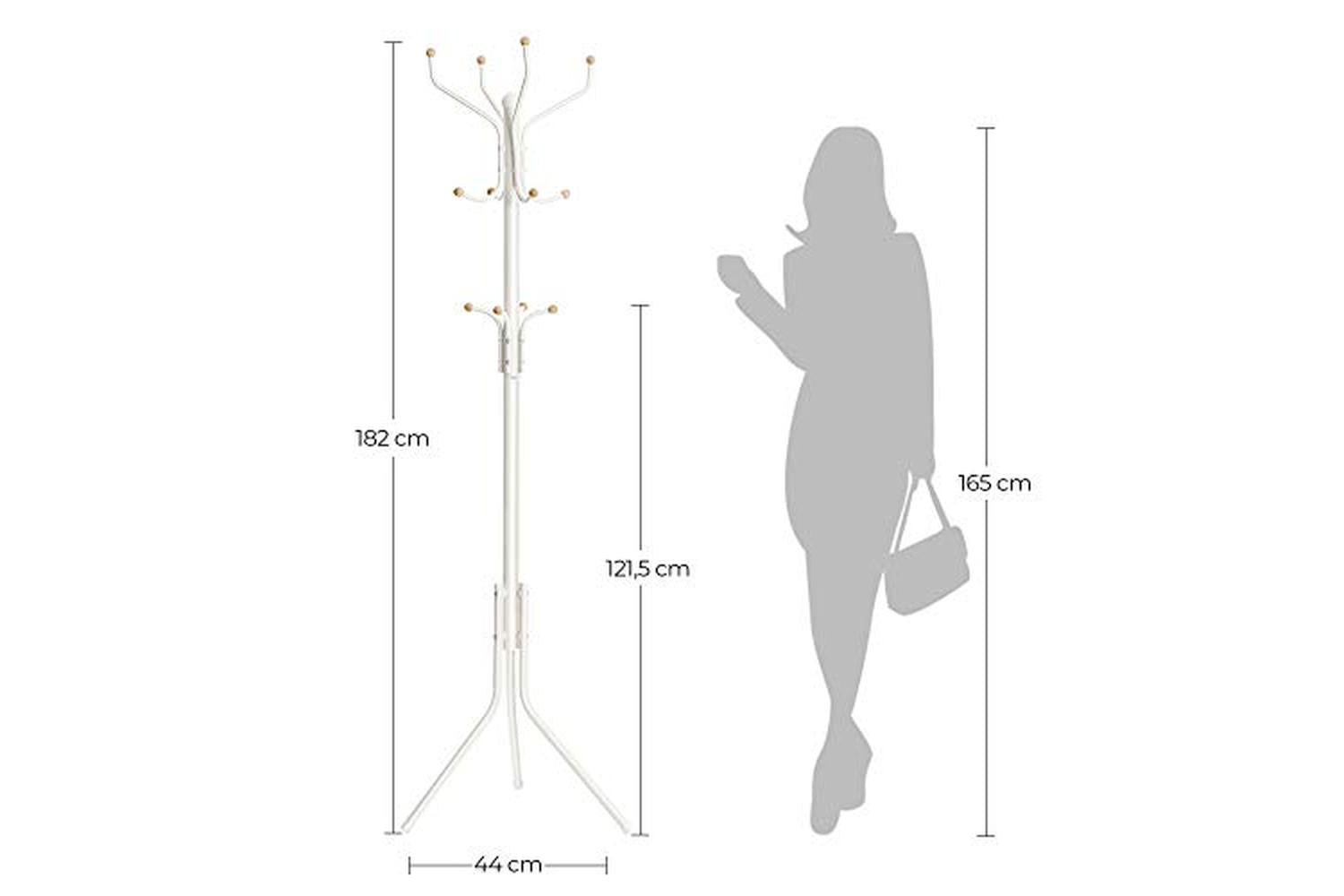 Songmics RCR19W Metal Hat Stand | White-5