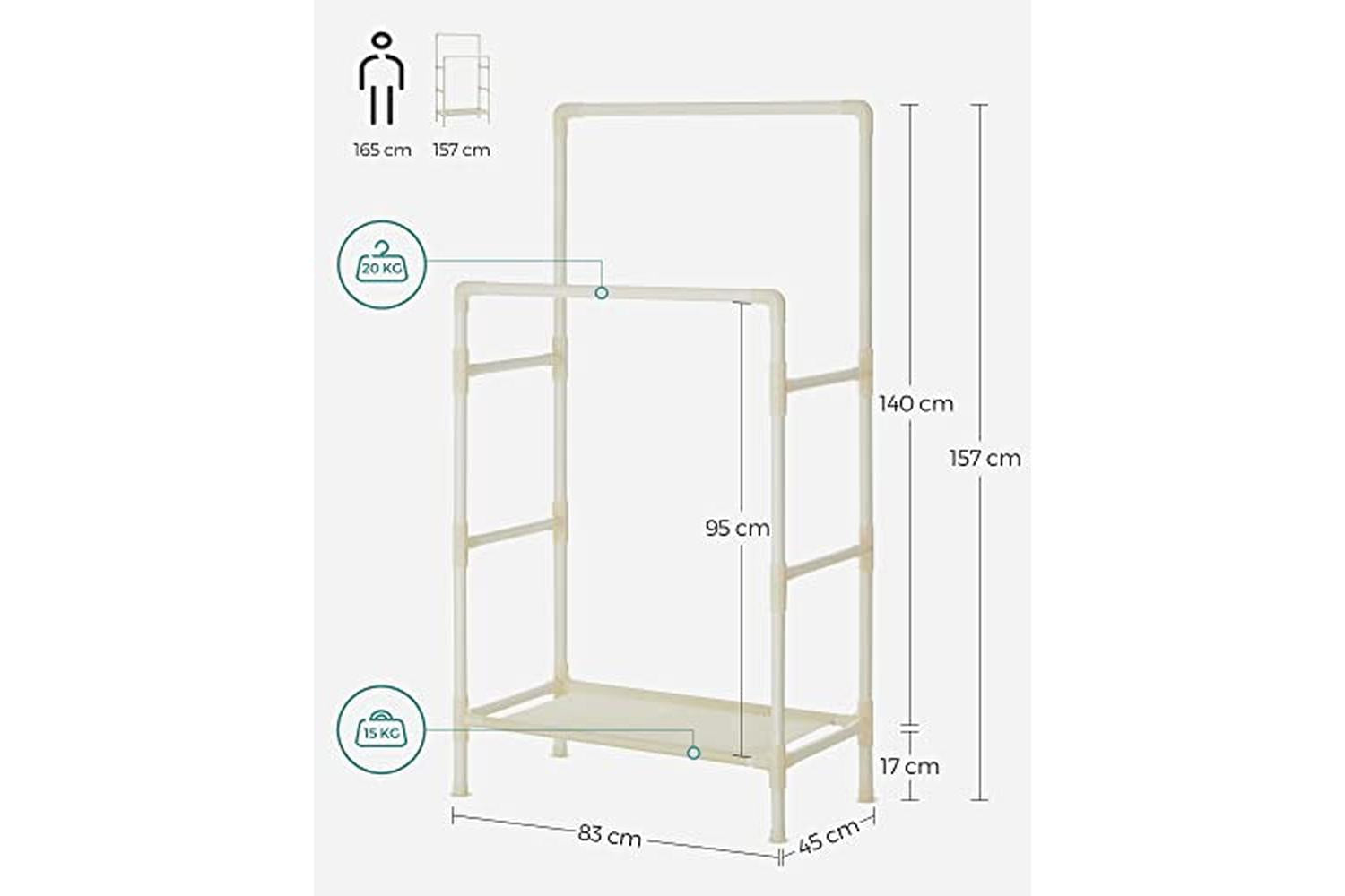 Songmics RDR01WT Clothes Rack-5
