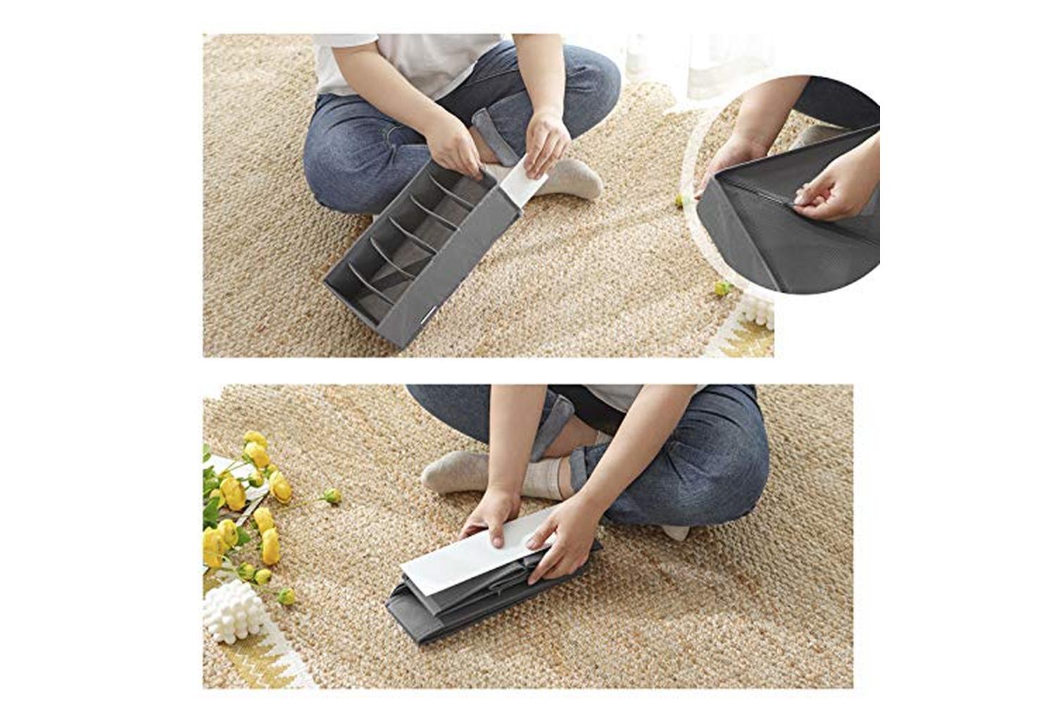 Songmics RUS08GY Storage Boxes for Underwear-7