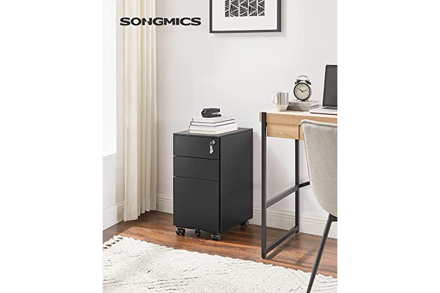 Songmics OFC031B01 3-Drawer Box | Black-2