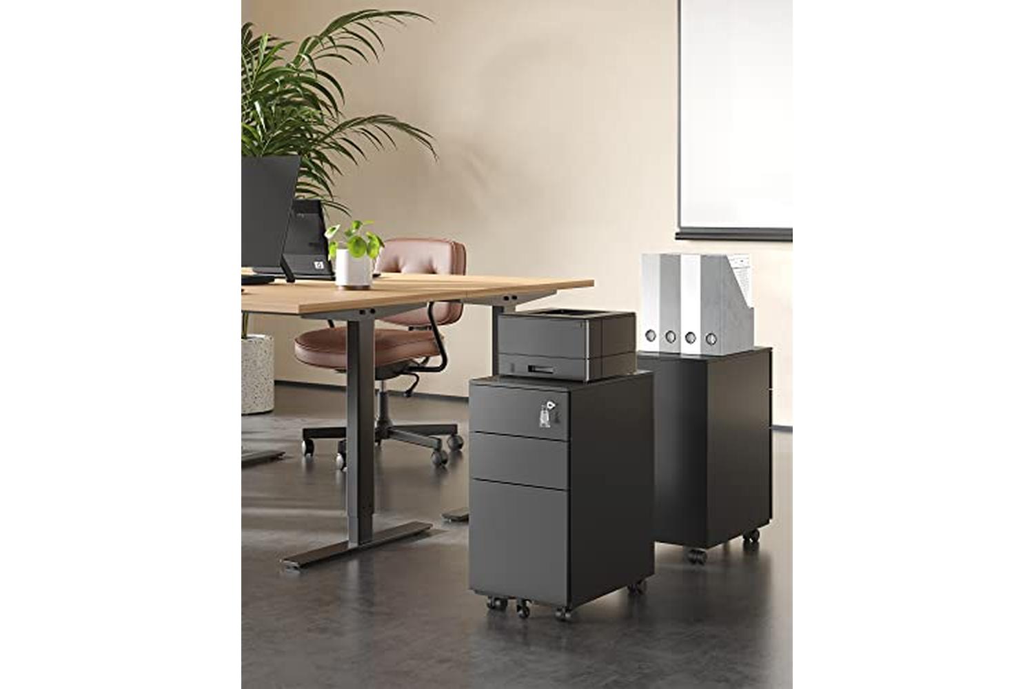 Songmics OFC031B01 3-Drawer Box | Black-4