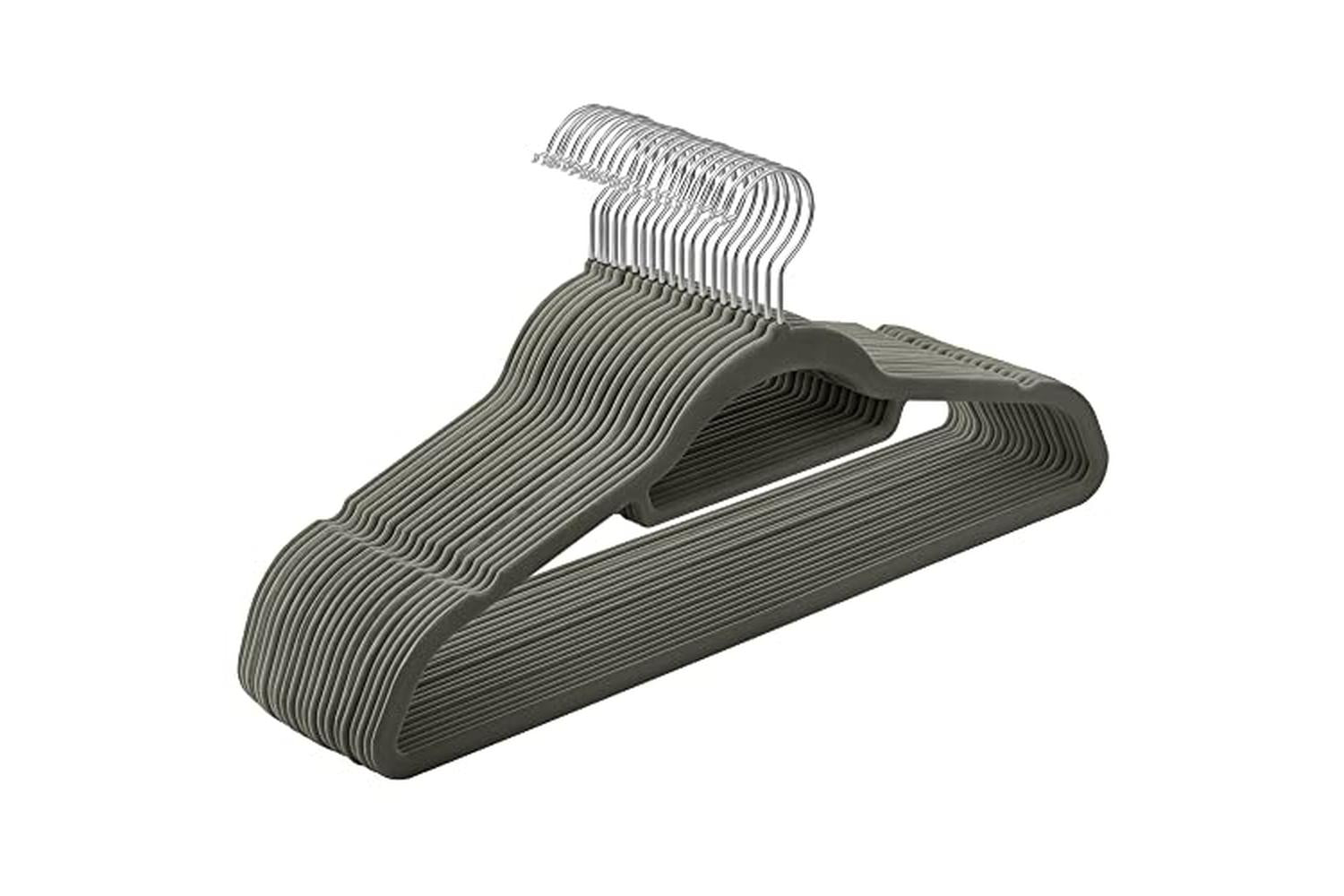 Songmics CRF20V Velvet Hanger | Set of 20 | Grey