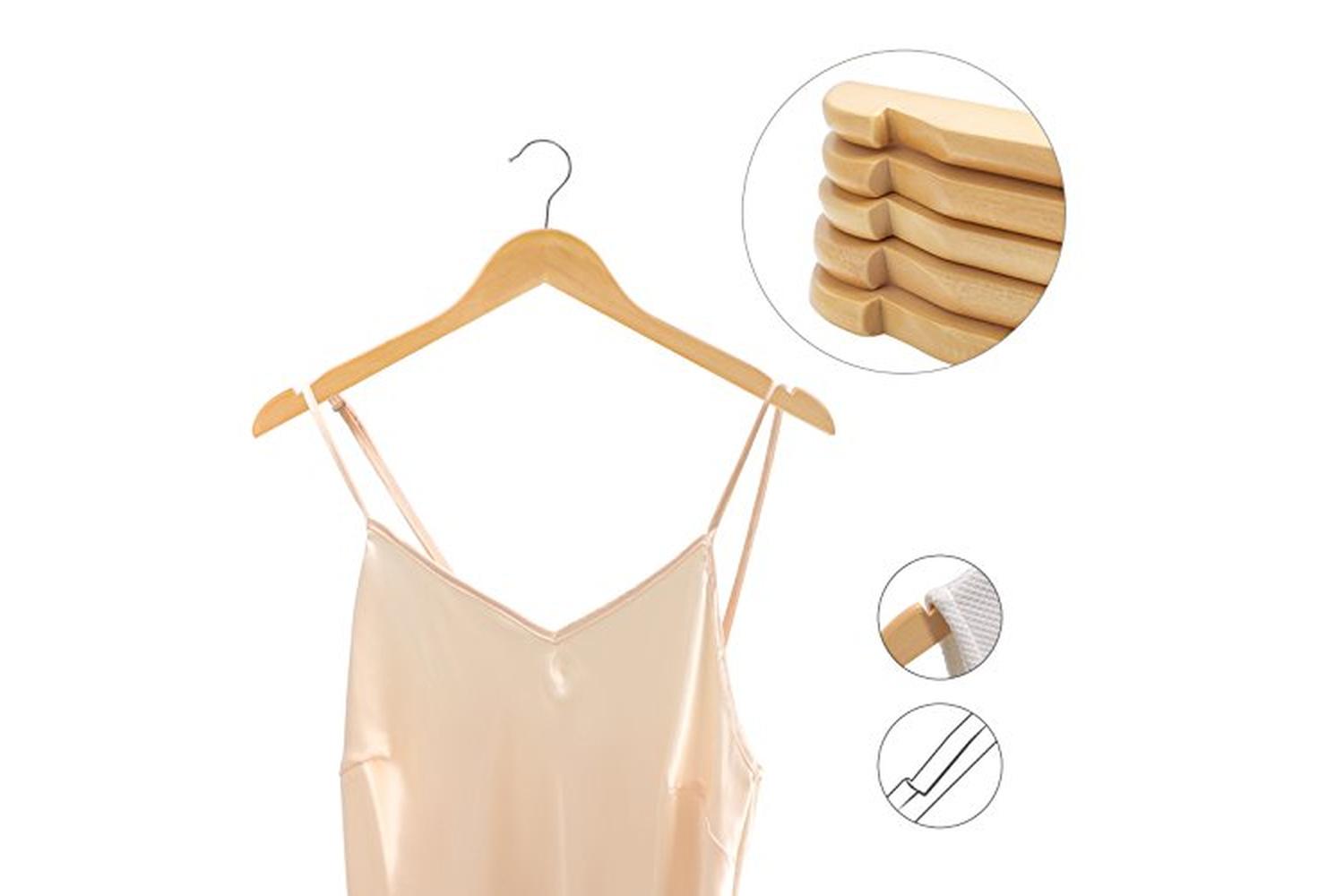 Songmics CRW003-20 Plain Temples Maple Hangers | 20 Pieces-4