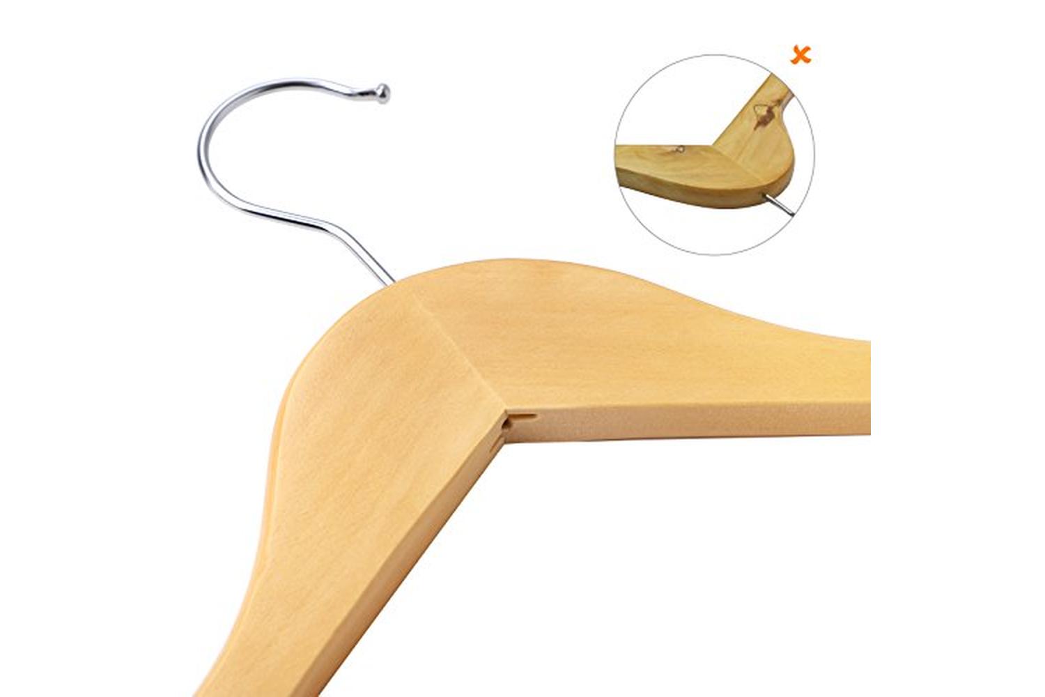Songmics CRW003-20 Plain Temples Maple Hangers | 20 Pieces-6