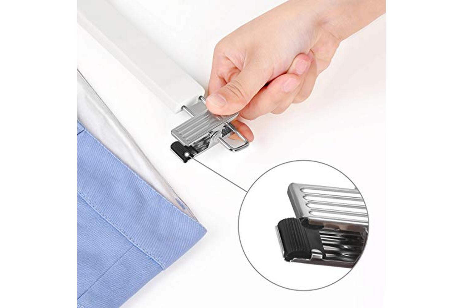 Songmics CRW009W01 Wooden Trousers & Skirt Hanger | Set of 8-4