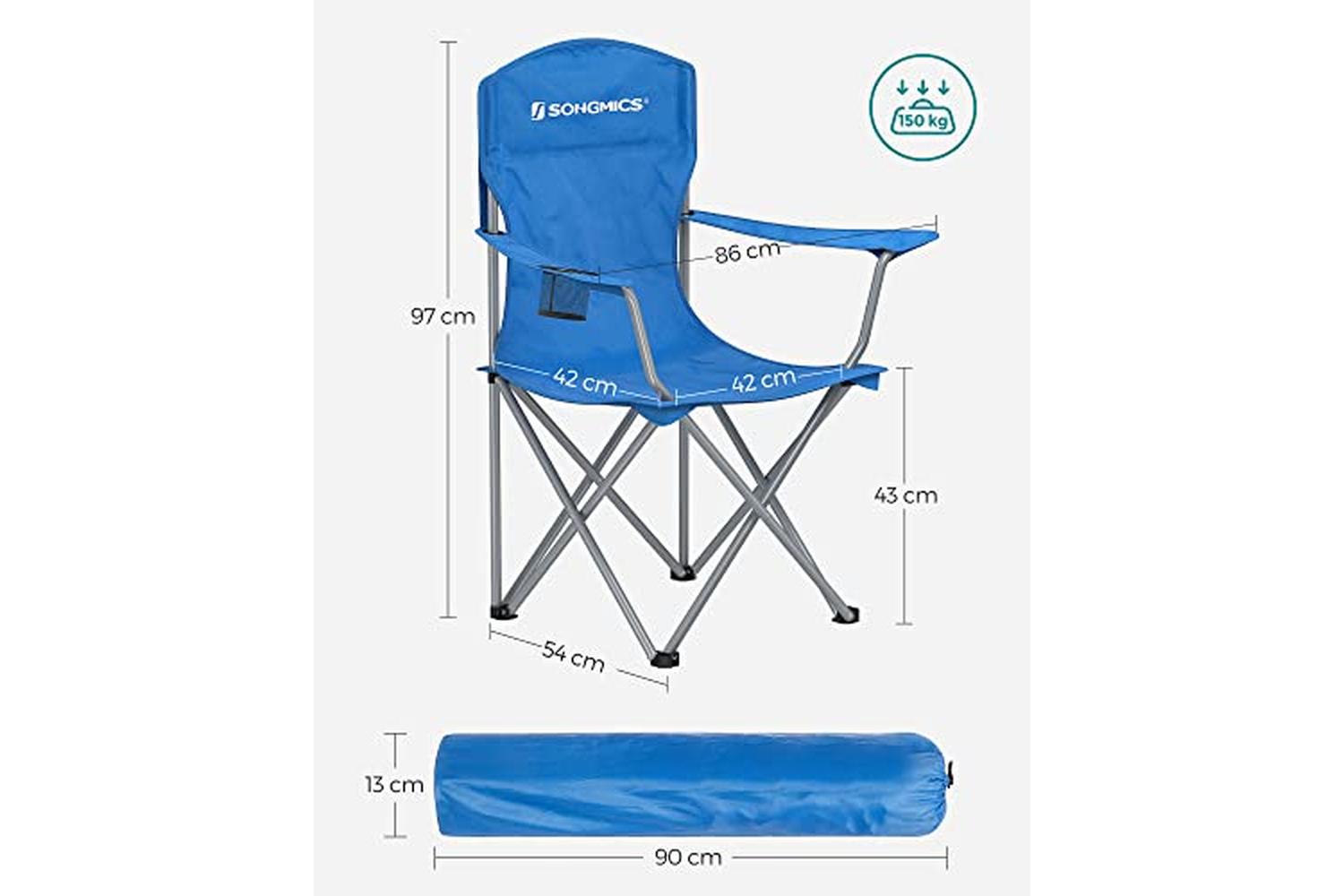 Songmics GCB08BU Comfortable Folding Chairs | Set of 2-3