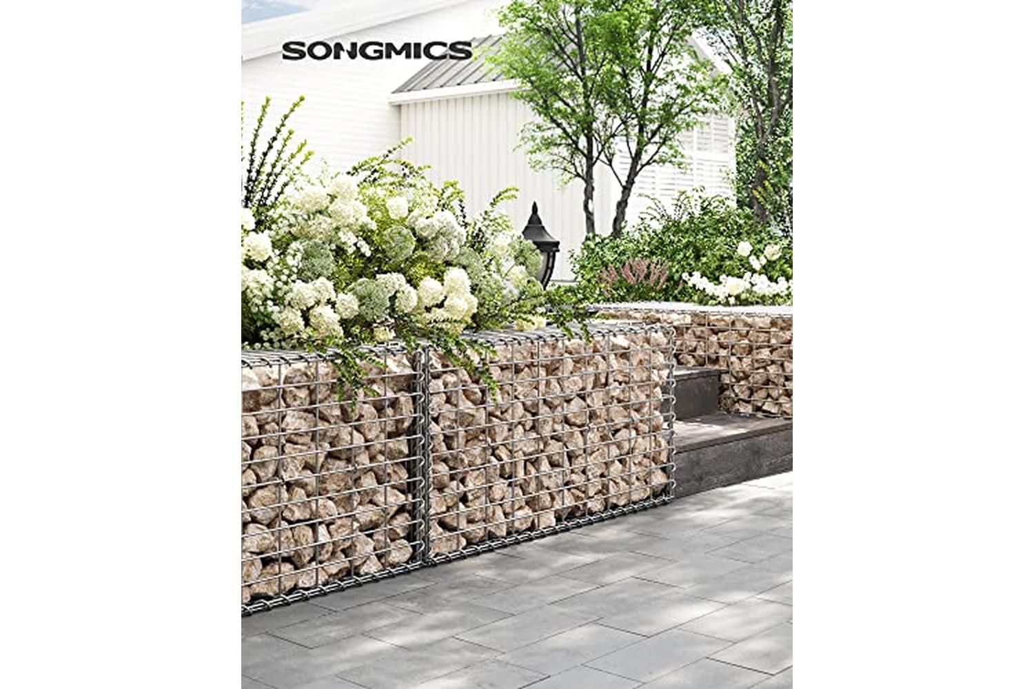 Songmics GGB155 Stone Gabion Garden Decoration-2