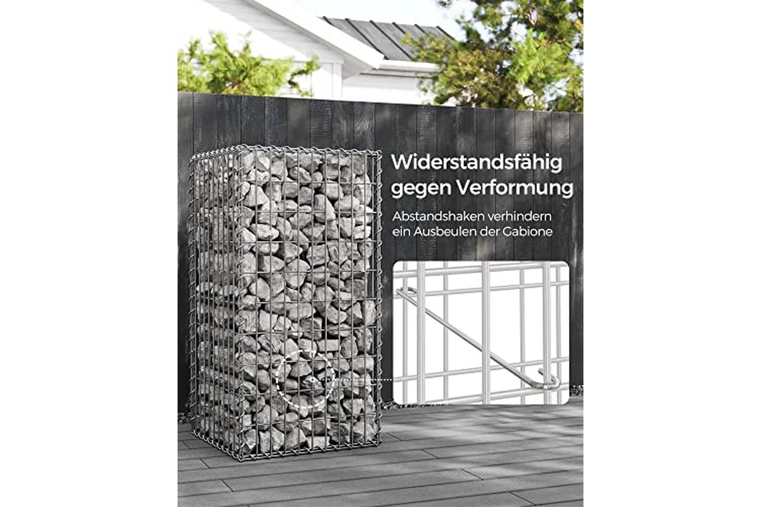 Songmics GGB155 Stone Gabion Garden Decoration-4