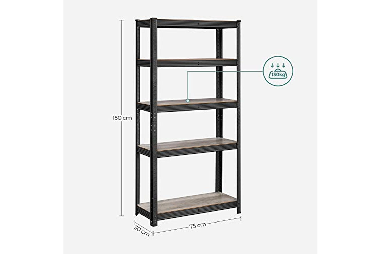 Songmics GLR030B11 5 Tier Storage Rack-3
