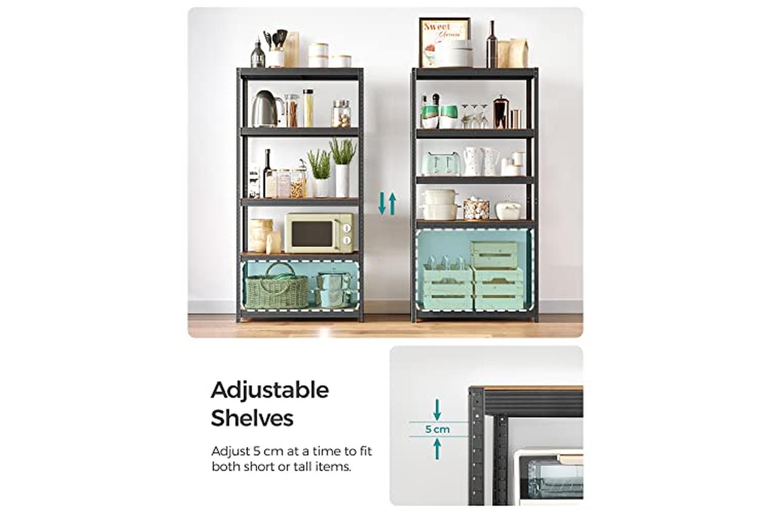 Songmics GLR040B11 5 Tier Storage Rack-2