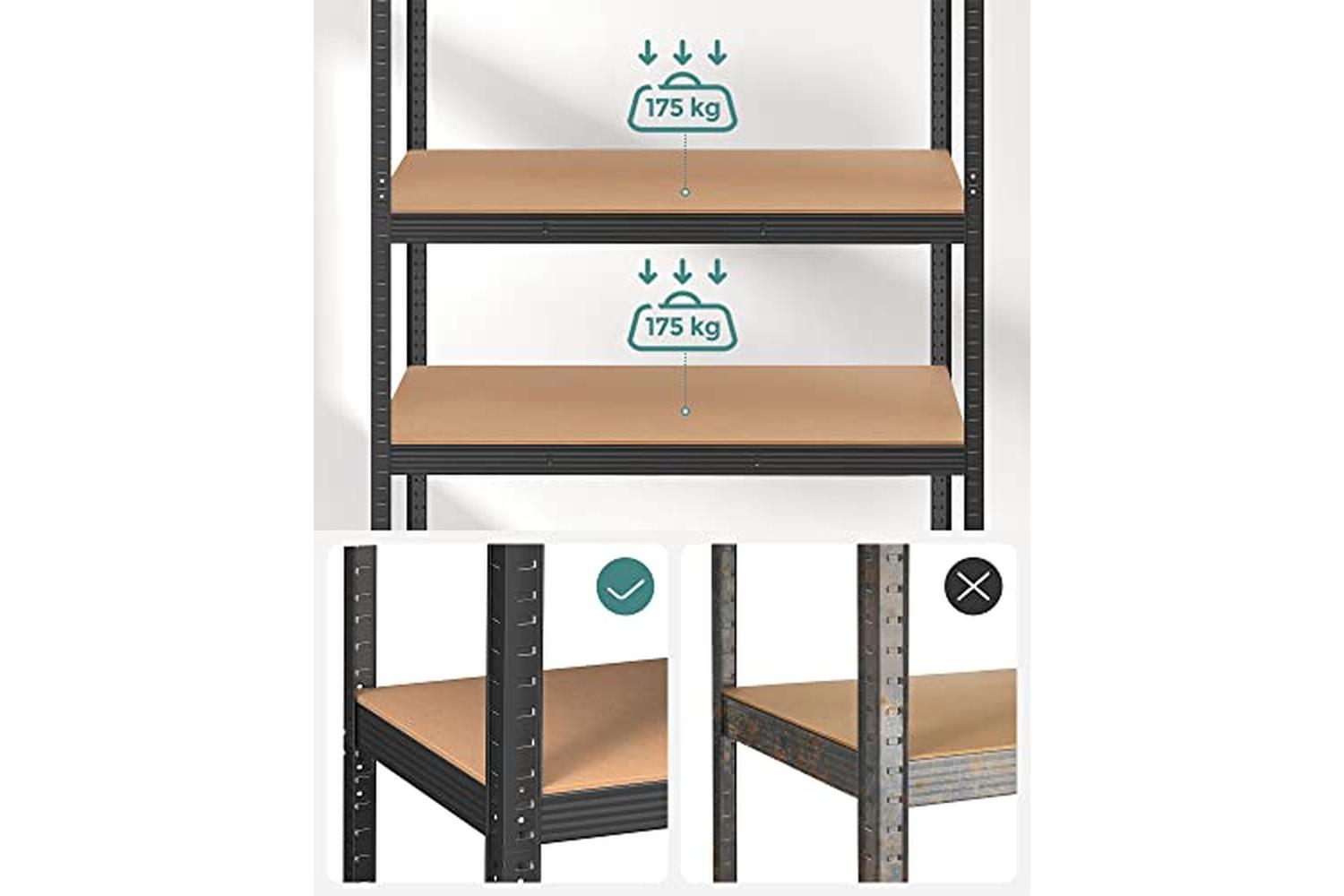 Songmics GLR060B01 Heavy Duty Rack with 5 Levels-5