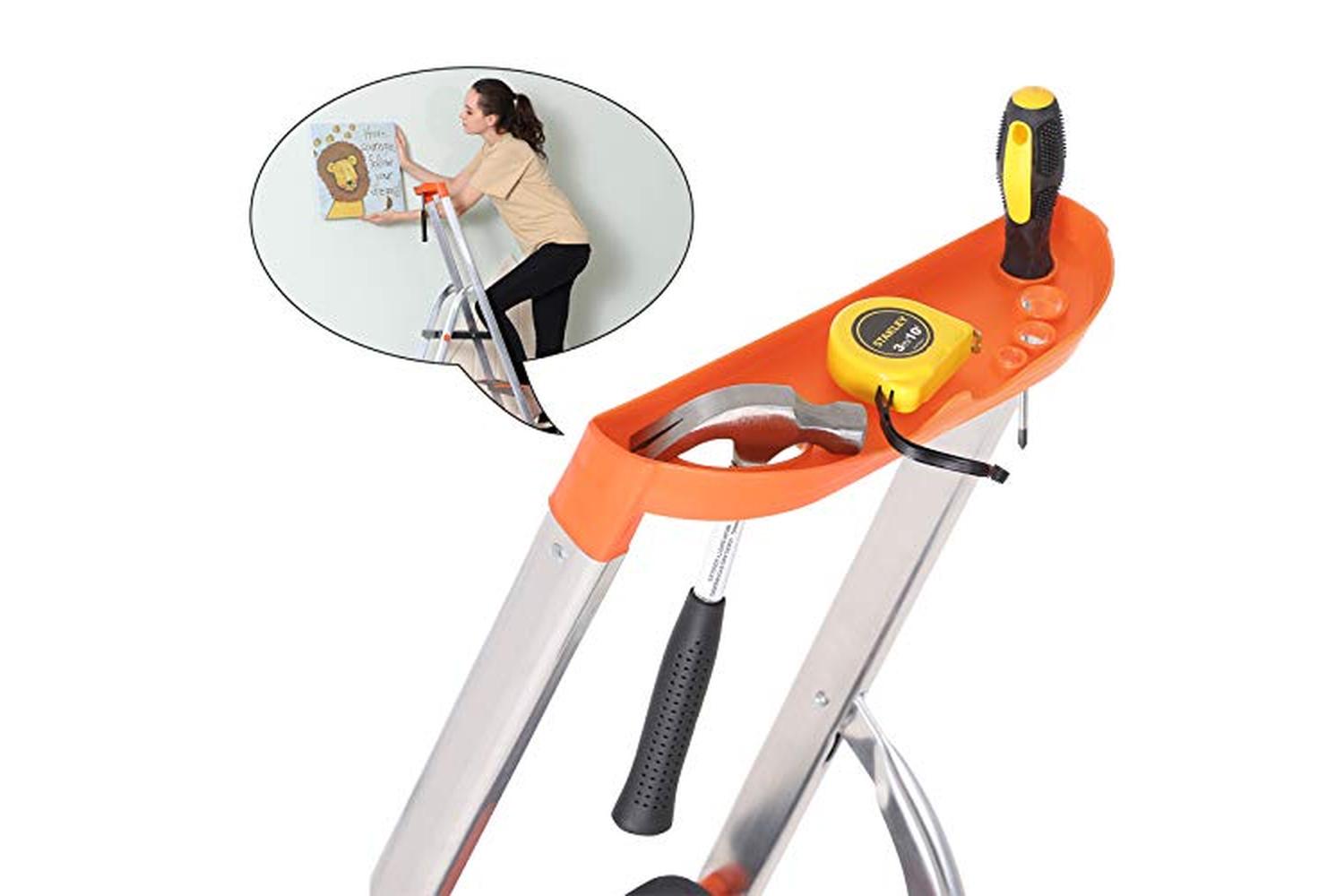 Songmics GLT04BK 4 Step Ladder-3