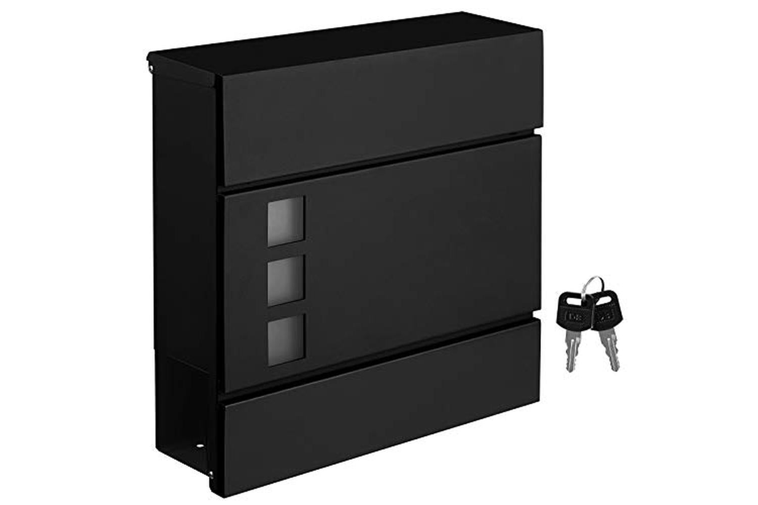 Songmics GMB052B01 Modern Lockable Mailbox | Black