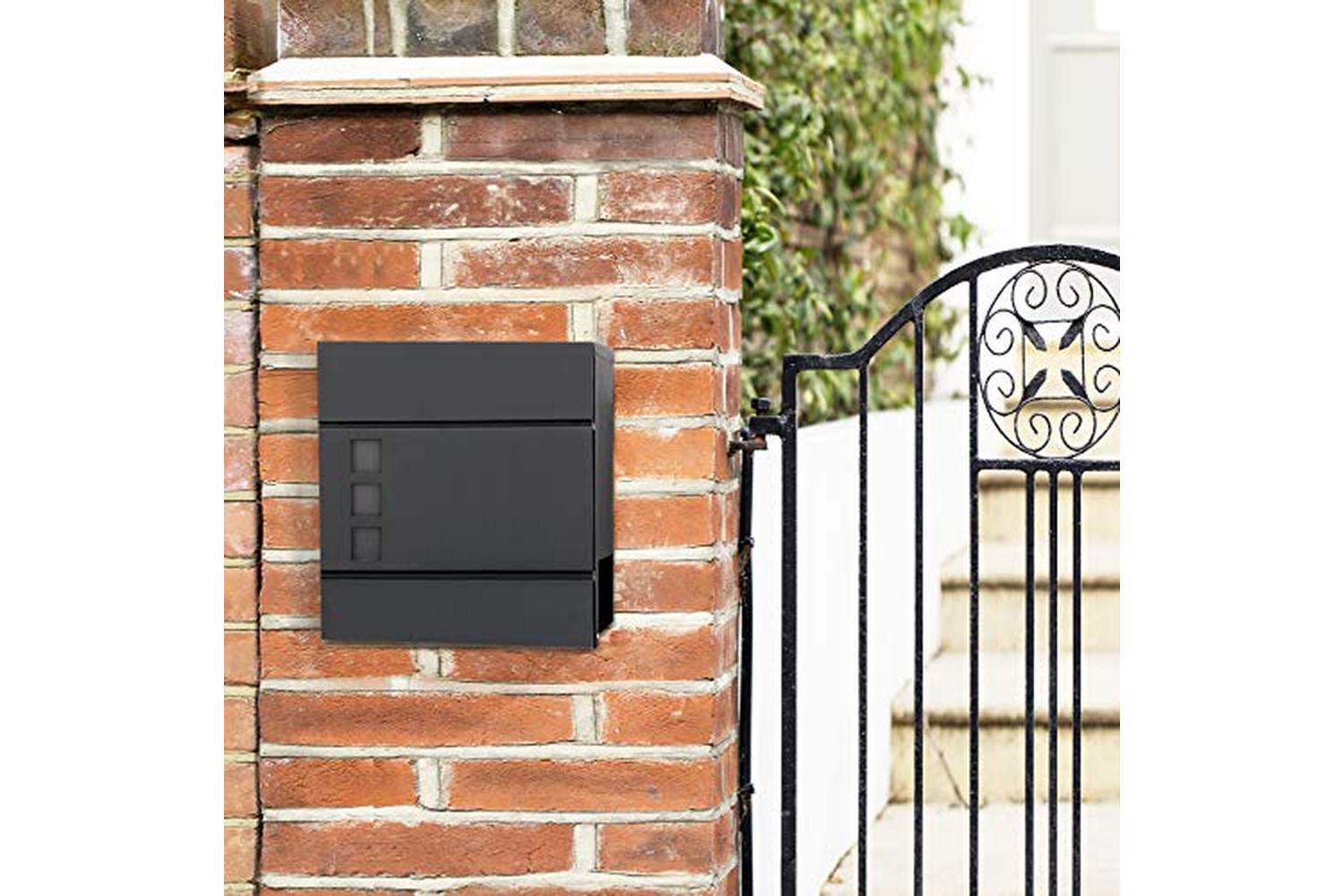 Songmics GMB052B01 Modern Lockable Mailbox | Black-7