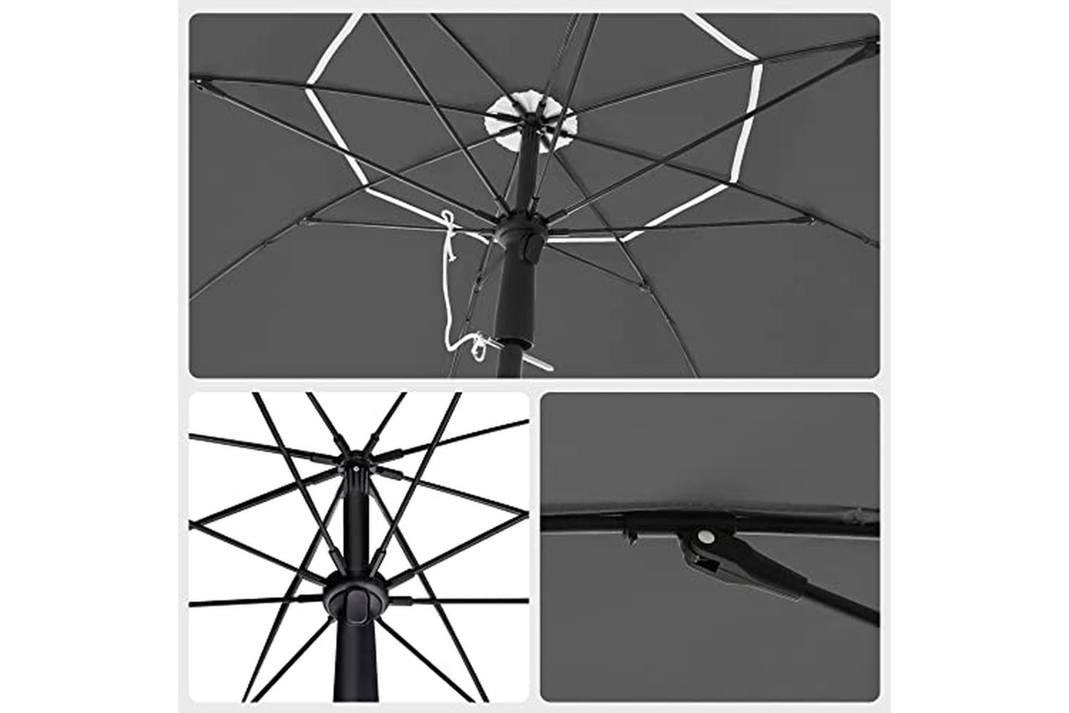 Songmics GPU065G01 Foldable Garden Parasol-6