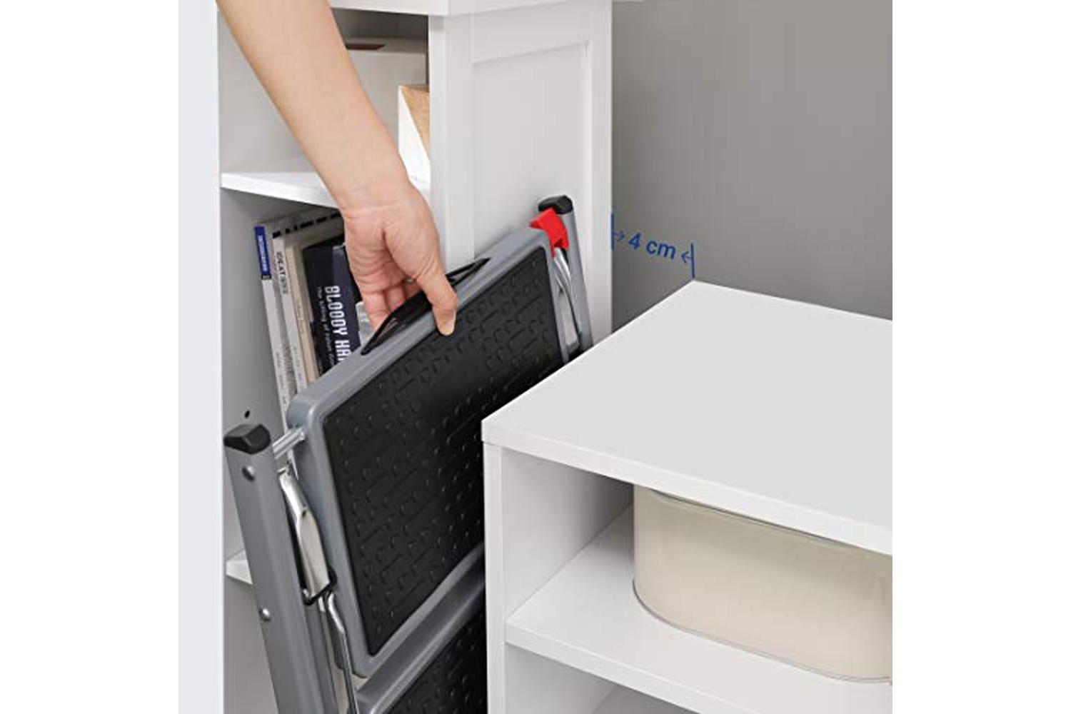 Songmics GSL002GY01 Stepladder With 2 Steps-5