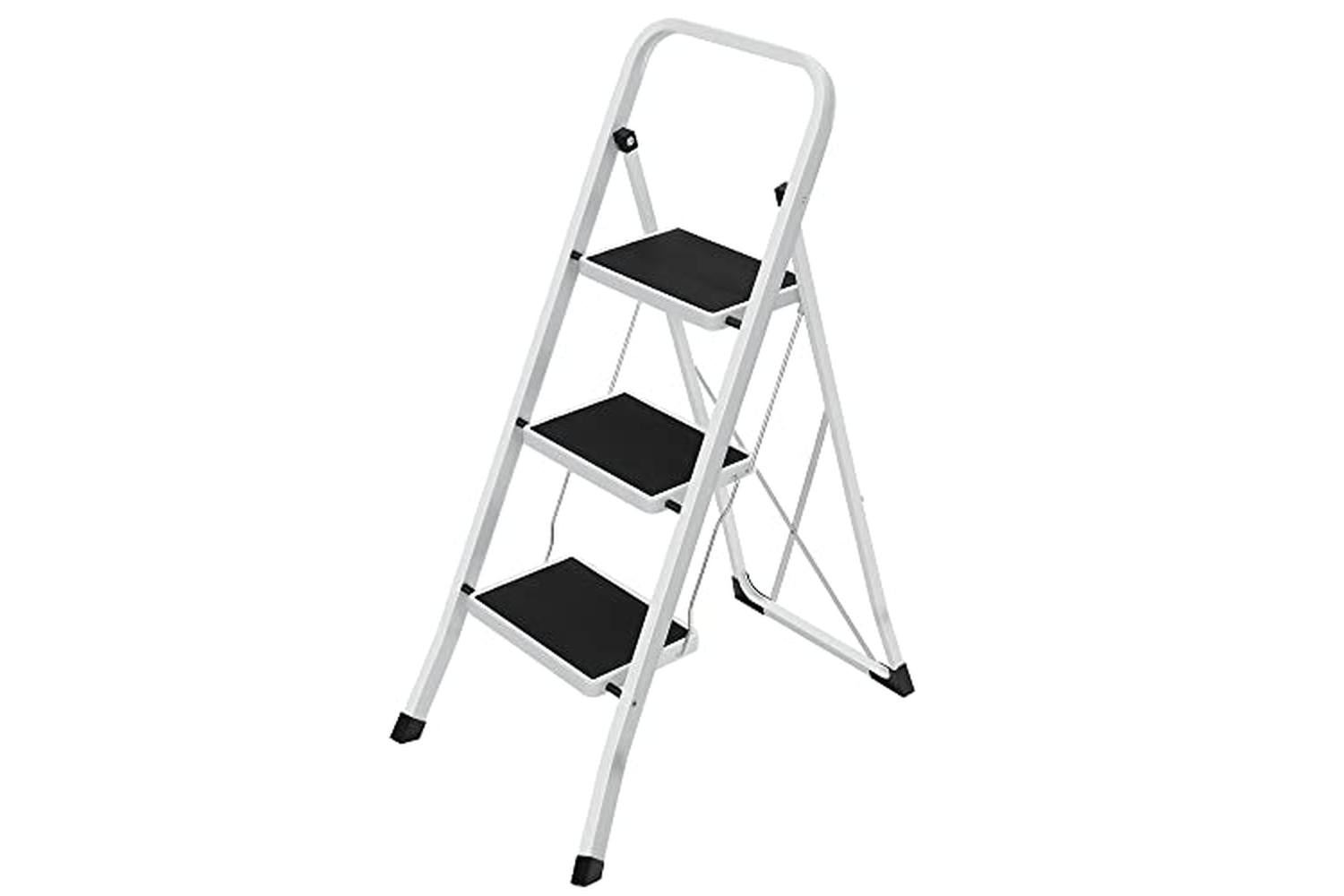 Songmics GSL03WT 3 Steps Household Ladder | White