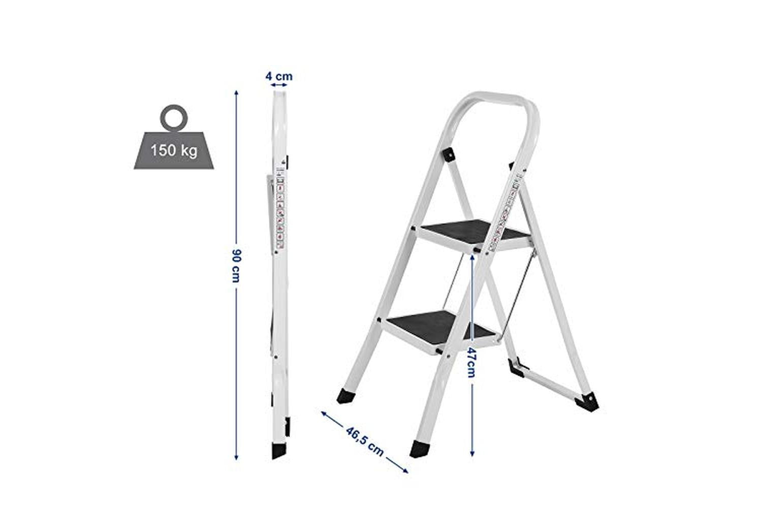 Songmics GSL12WT 2 Steps Stepladder-7