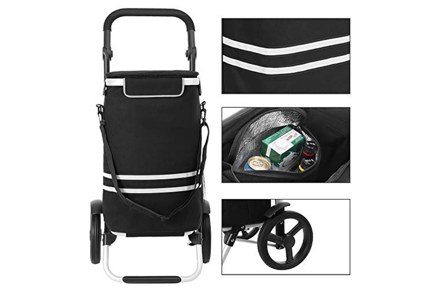 Songmics KST03BK 35 L Shopping Trolley | Black-3