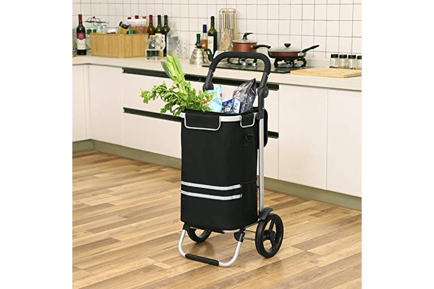 Songmics KST03BK 35 L Shopping Trolley | Black-4